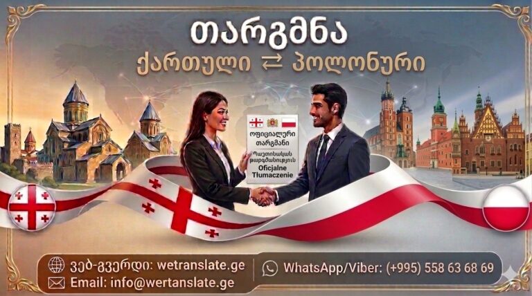 Переводчик польского языка , პოლონური ენა, თარგმნა პოლონურ ენაზე, პოლონური ენის თარჯიმანი , პოლონურად თარგმნა , პოლონურიდან თარგმნა , პოლონურის თარჯიმანი , თარგმნა პოლონურად , თარგმნა პოლონურიდან, პოლონურად დოკუმენტების თარგმნა , პოლონურიდან დოკუმენტების თარგმნა , პოლონურიდან საბუთების თარგმნა , პოლონურად საბუთების თარგმნა , პოლონური ტექსტის თარგმნა